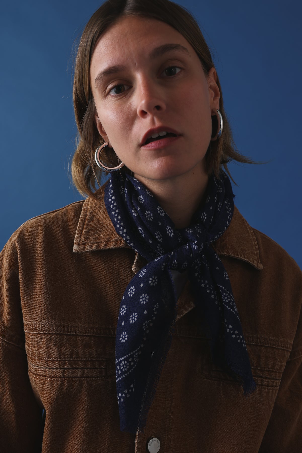 Foulard N°676 magic blue