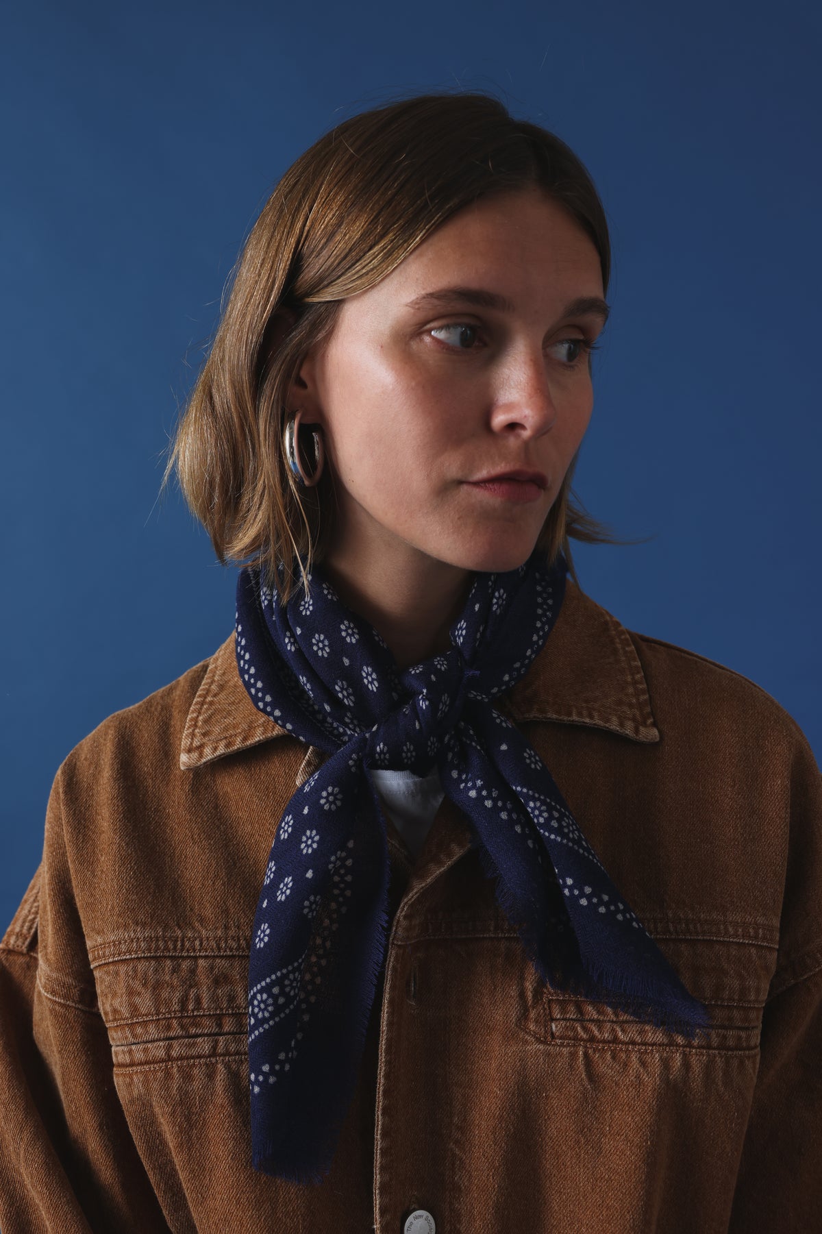 Foulard N°676 magic blue