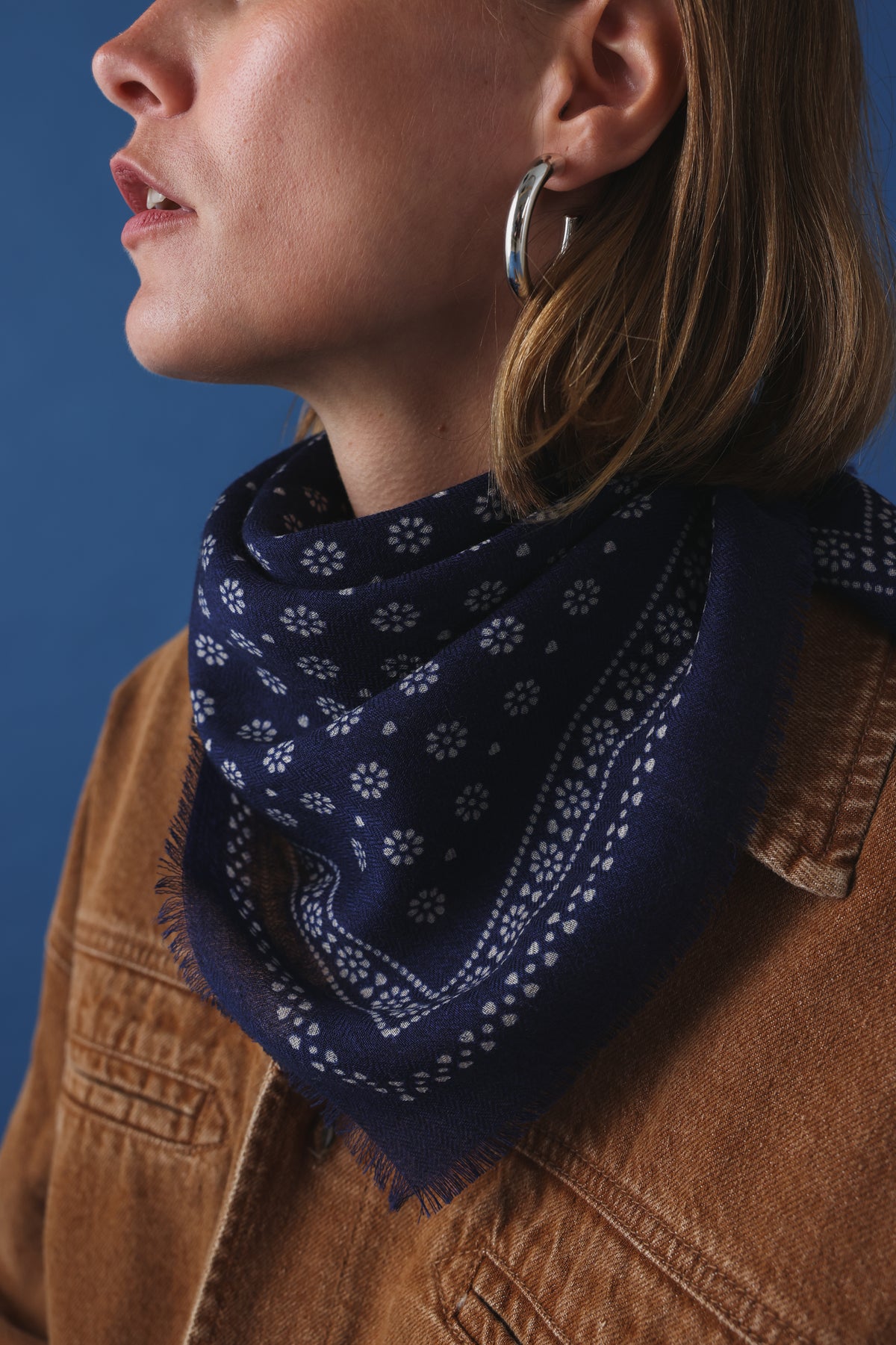 Foulard N°676 magic blue