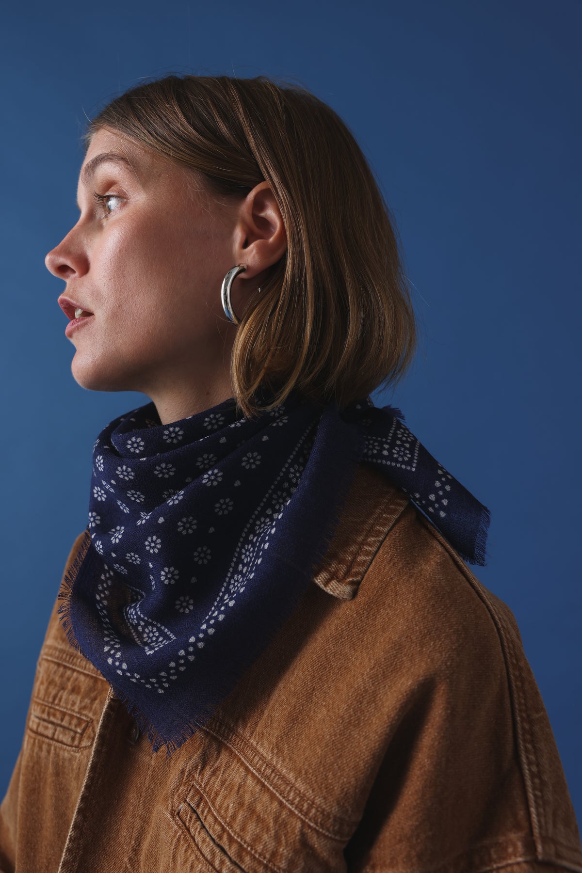 Foulard N°676 magic blue