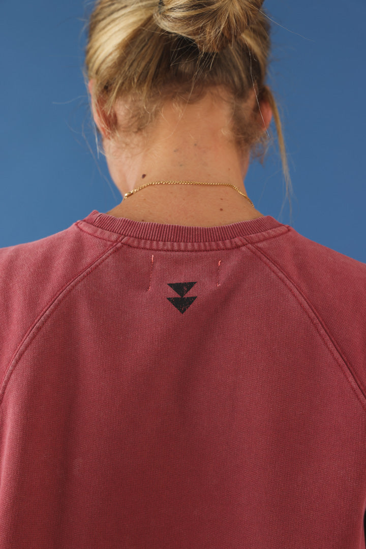 Sweat manche courte "sisters dept" bordeaux
