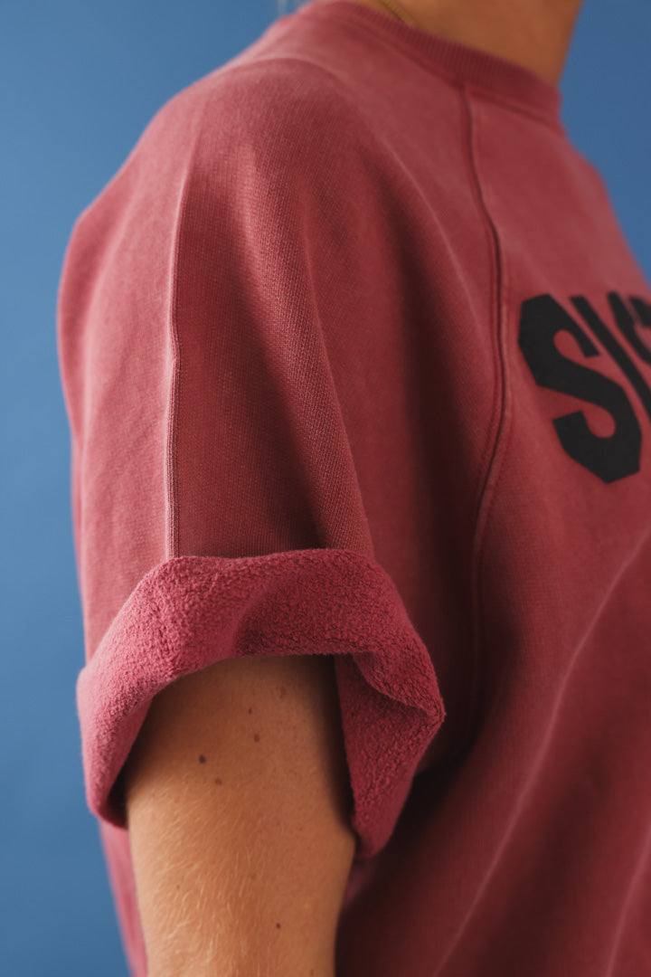 Sweat manche courte "sisters dept" bordeaux