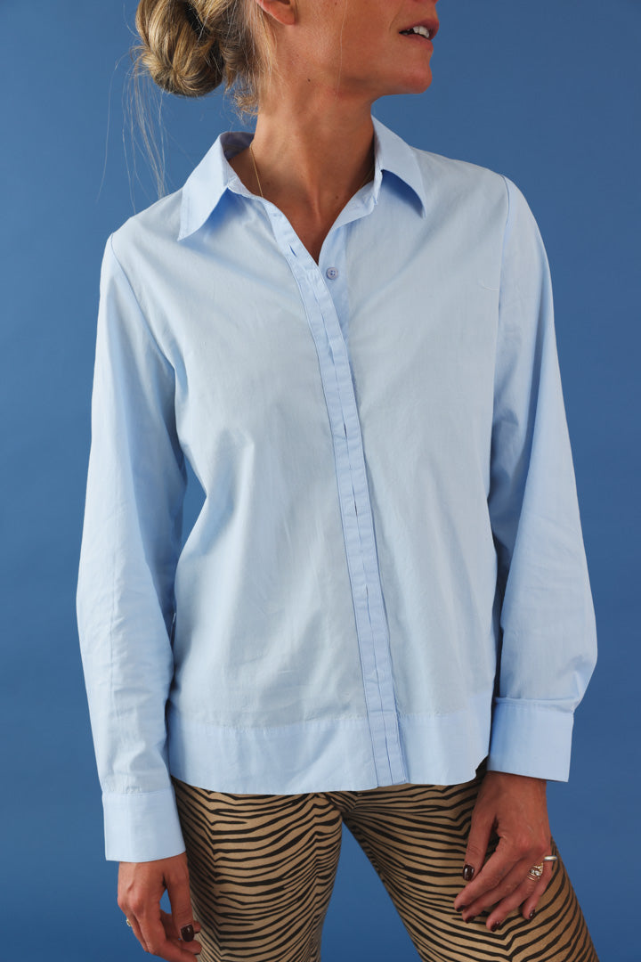 Chemise Gabrielle bleu ciel