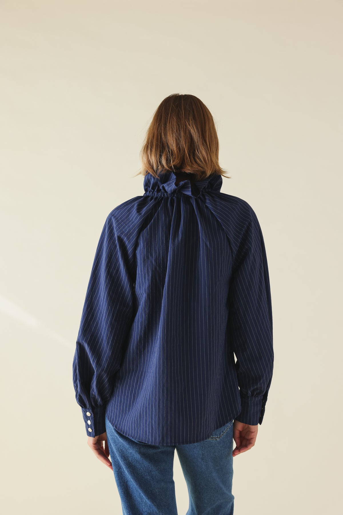 Blouse ISAURE rayure marine