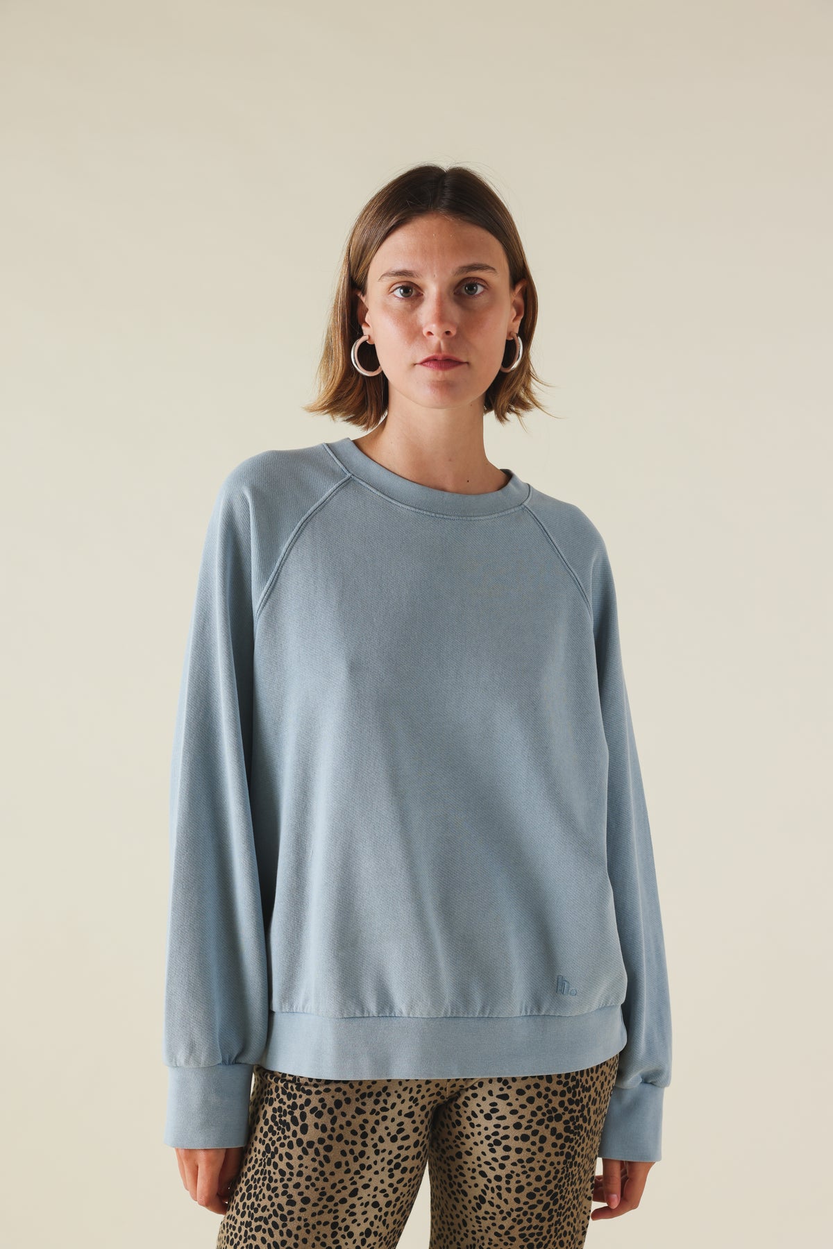 Sweat JOSEPH bleu jean délavé
