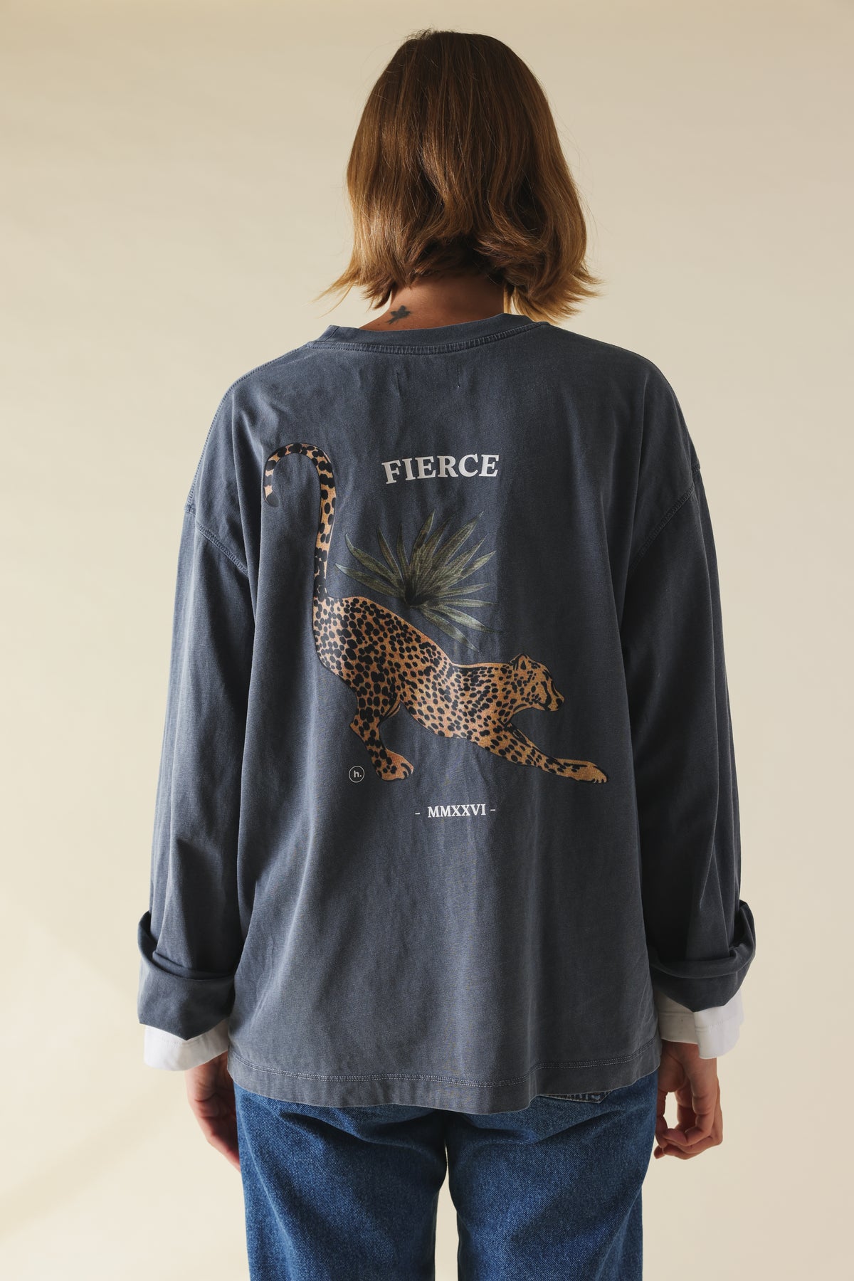 T-shirt MARCO marine guépard