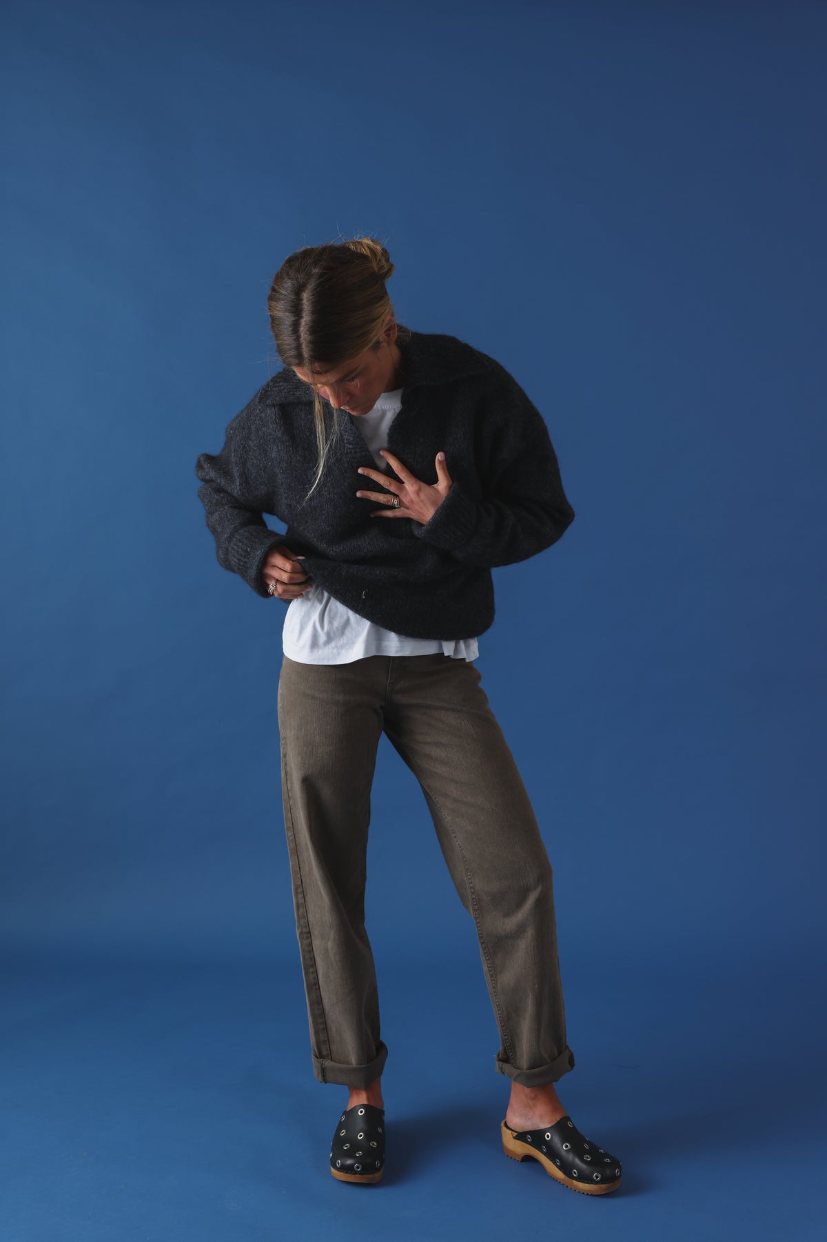 Barrel Raoul trousers taupe denim