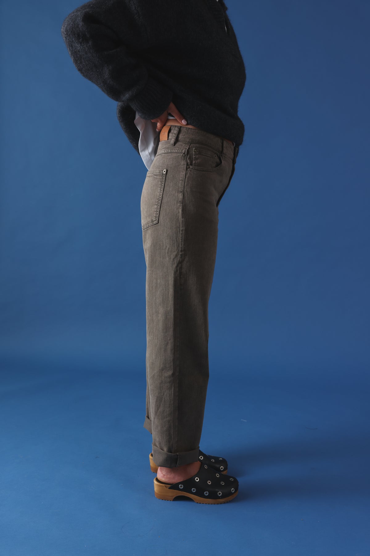 Barrel Raoul trousers taupe denim