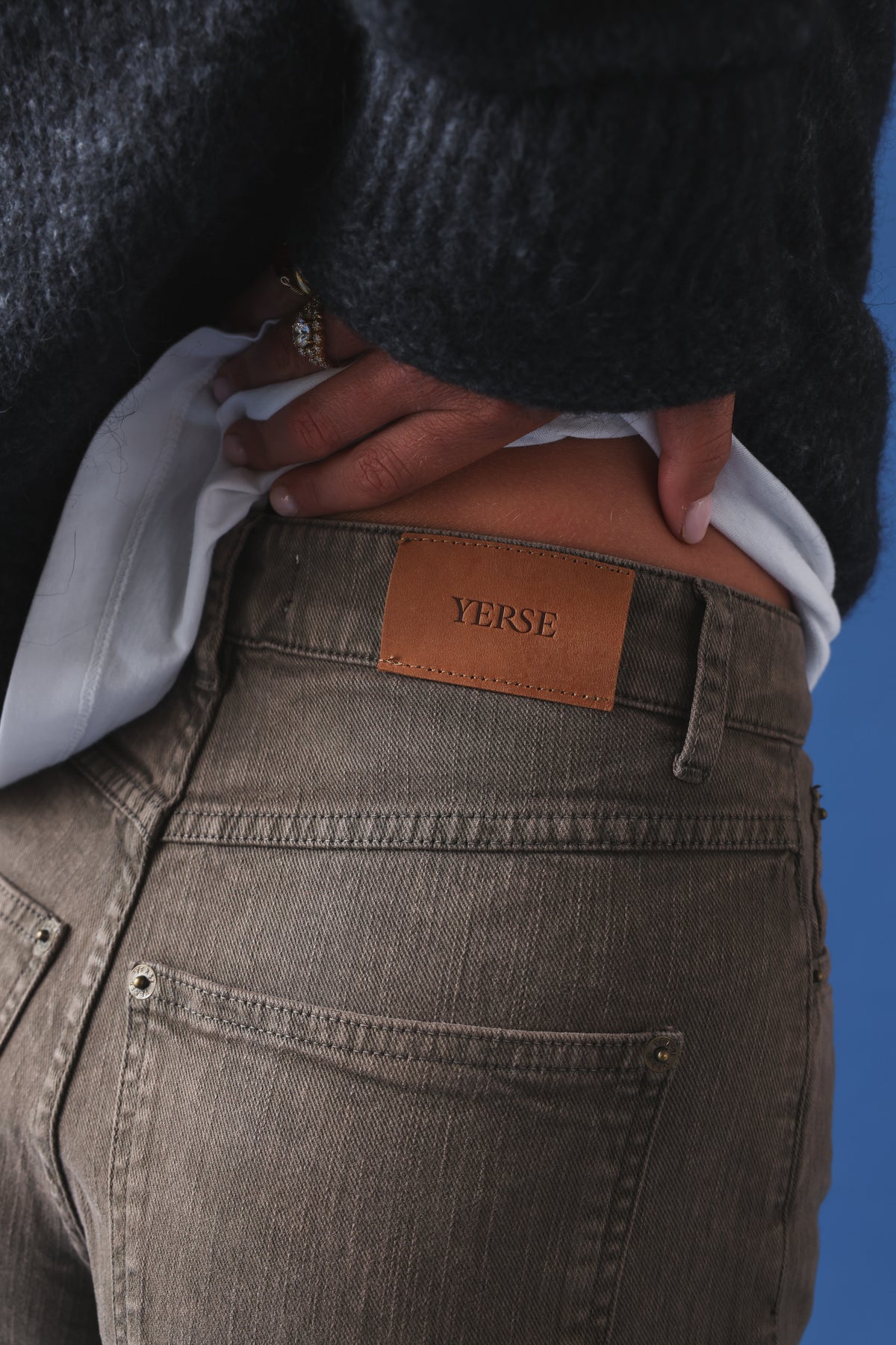 Barrel Raoul trousers taupe denim