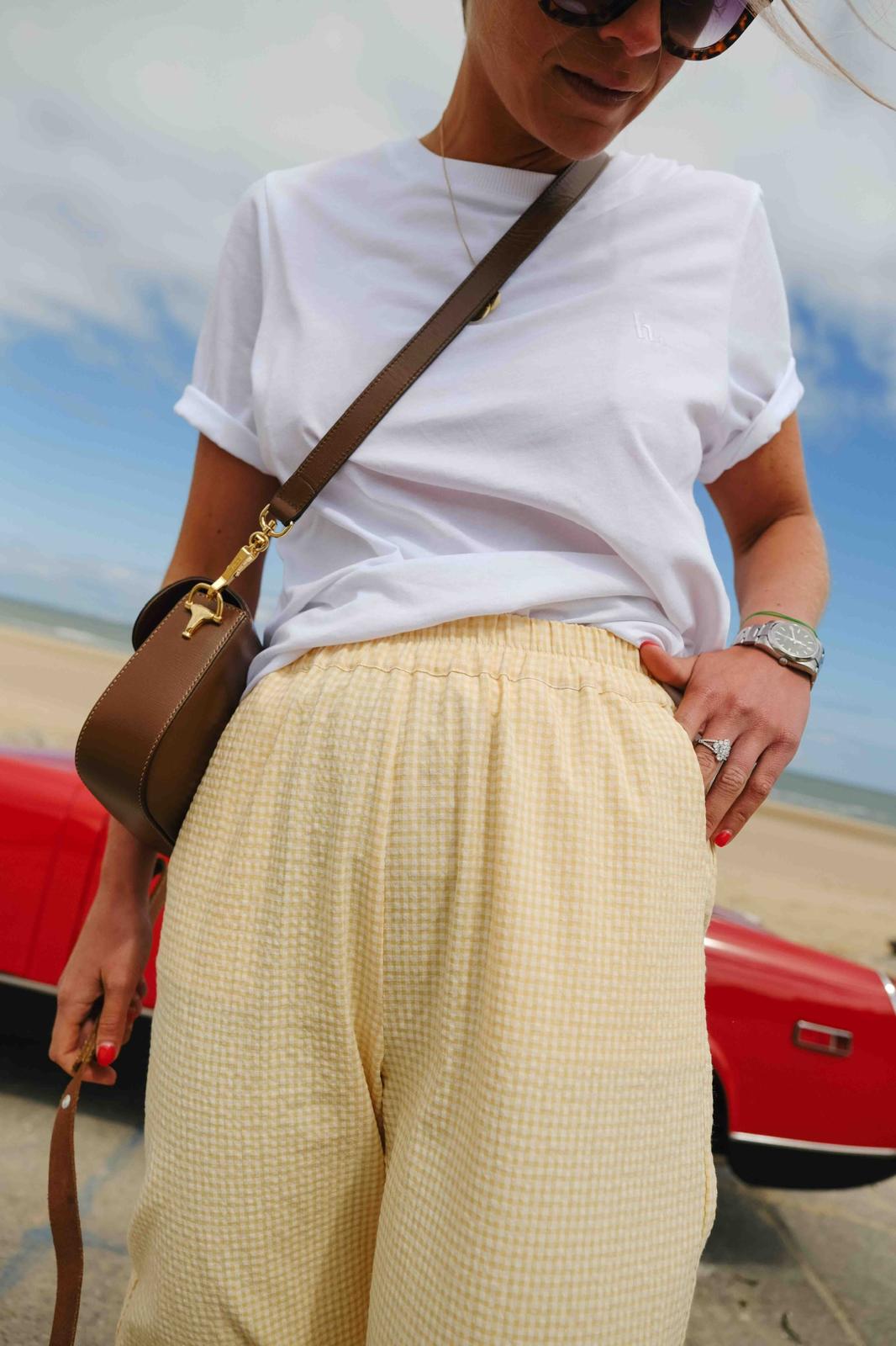 ARTHUR yellow gingham pants