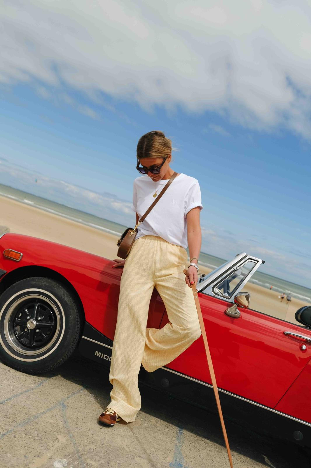 ARTHUR yellow gingham pants